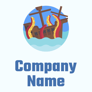 Kraken logo on a Azure background - Dieren/huisdieren