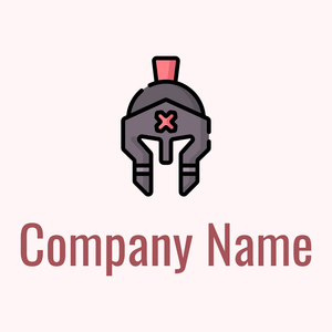 Helmet logo on a Snow background - Abstrato