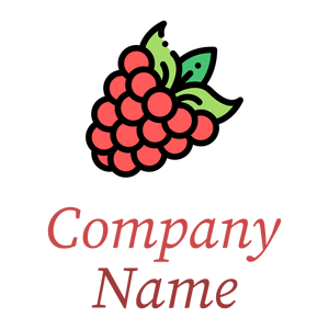 Tilted Raspberry logo on a White background - Alimentos & Bebidas