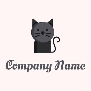 Black cat on a Snow background - Animais e Pets