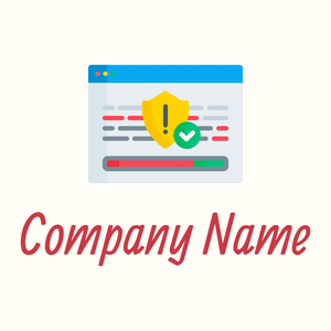 Antivirus logo on a yellowish  background - Internet