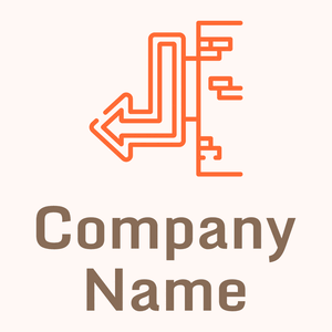 Neon sign logo on a Seashell background - Abstrato