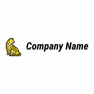 Yellow Tiger logo on a White background - Animaux & Animaux de compagnie