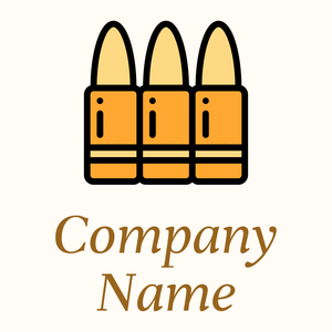 Bullet logo on a  yellowish background - Abstracto