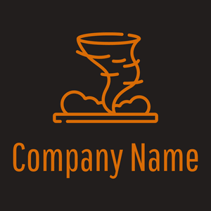 Tornado logo on a Nero background - Landschaftsgestaltung