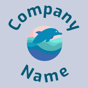 Dolphin logo on a Link Water background - Animali & Cuccioli