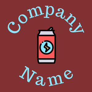 Energy drink logo on a Tall Poppy background - Nourriture & Boisson