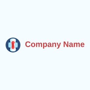 Menstruation logo on a Alice Blue background - Hospital & Farmácia