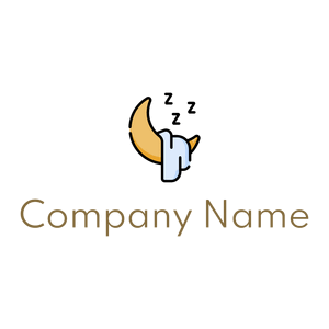 Sleeping logo on a White background - Abstrakt