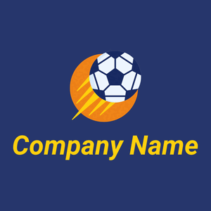 Soccer ball on a Resolution Blue background - Sport