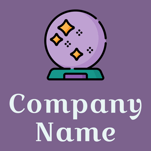 Crystal ball logo on a Kimberly background - Abstrait