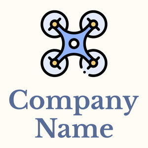 Black Drone on a Floral White background - Tecnologia