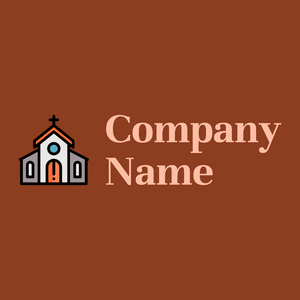 Church on a Burnt Umber background - Religión