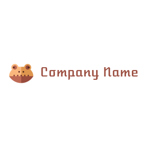 Smokey jungle frog logo on a White background - Dieren/huisdieren