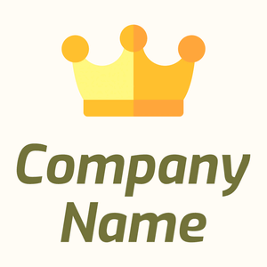 Crown on a Floral White background - Abstrait