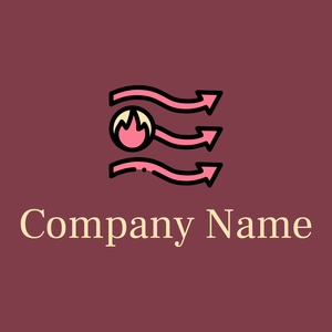 Warm logo on a Camelot background - Abstrakt