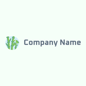 Bamboo logo on a Mint Cream background - Meio ambiente