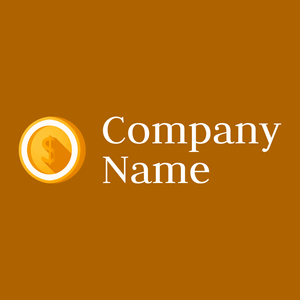 Orange Coin on a Tenne (Tawny) background