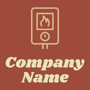 Water heater logo on a Cognac background - Limpieza & Mantenimiento