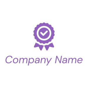 Purple Badge on a White background - Abstrato