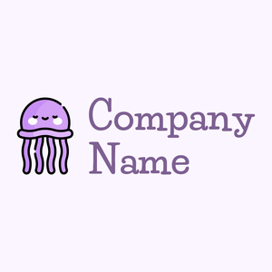 Jellyfish logo on a Magnolia background - Animals & Pets