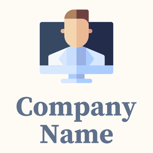 Doctor logo on a Floral White background - Medical & Farmacia