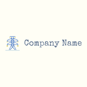 Electric tower logo on a Ivory background - Construction & Tools