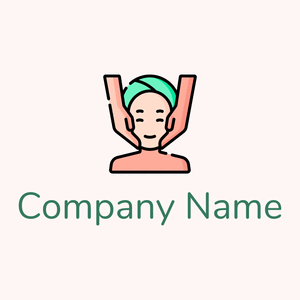 Facial treatment logo on a Snow background - Abstracto