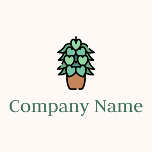 Philodendron logo on a Seashell background - Muebles de casa