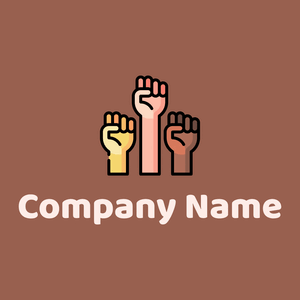 Civil rights logo on a Dark Tan background - Business & Consulting