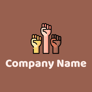 Civil rights logo on a Dark Tan background - Entreprise & Consultant