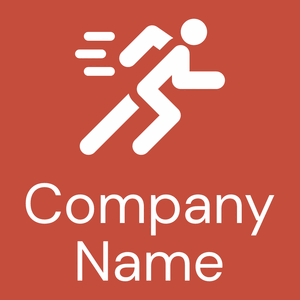 Running logo on a Grenadier background - Sport