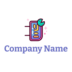 Neon logo on a White background - Abstrato