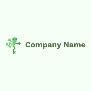 Frog logo on a Honeydew background - Dieren/huisdieren