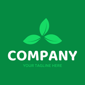 Logo of 3 aligned green leaves - Paisage