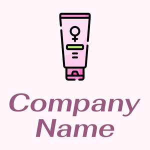 Cream logo on a Lavender Blush background - Abstrait