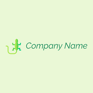 Lizard logo on a Snow Flurry background - Animales & Animales de compañía