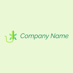 Lizard logo on a Snow Flurry background - Dieren/huisdieren