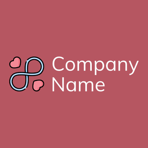 Infinity logo on a Blush background - Abstrato