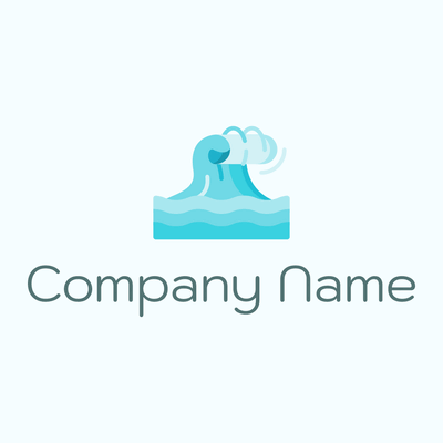 Wave on a Azure background - Umwelt & Natur