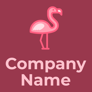 Flamingo logo on a Night Shadz background - Animales & Animales de compañía