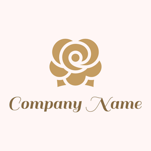 Filled Rose logo on a Snow background - Computer