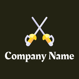 Fencing on a Cocoa Brown background - Sport