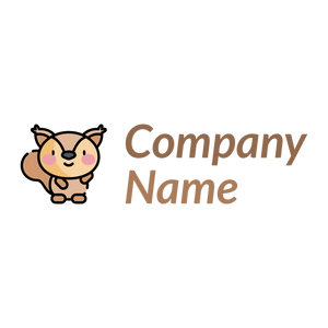 Face Squirrel logo on a White background - Animales & Animales de compañía