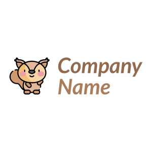 Face Squirrel logo on a White background - Animali & Cuccioli