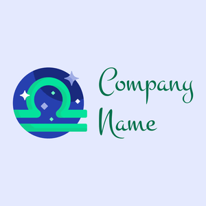 Libra logo on a Alice Blue background - Abstract