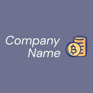 Bitcoin logo on a Slate Grey background - Techno