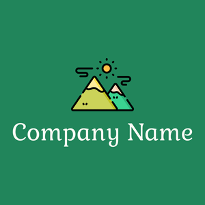 Mountains logo on a Elf Green background - Categorieën