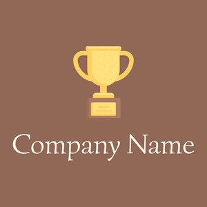 Trophy logo on a Leather background - Esportes