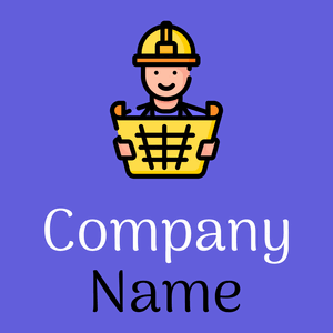 Engineer logo on a Slate Blue background - Zakelijk & Consulting